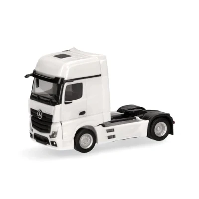 Imagen de Herpa Modelo de camión Mercedes Benz Actros L Gigaspace Cabeza tractora 2 Ejes, Miniatura a Escala 1:87, Pieza colección, plástico