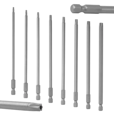 Imagen de Juego de puntas destornillador Torx (8 unidades, 1/4 x 150 mm, magnéticas, largas, T8/T10/T15/T20/T25/T27/T30/T40, 8, mm)