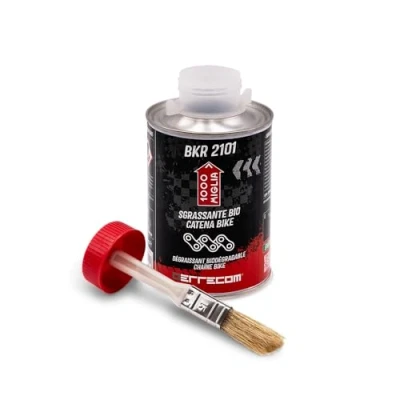 Imagen de ERRECOM 1000 Miglia BKR 2101 Desengrasante para cadenas de bicicleta biodegradable, botella 500 ml con cepillo incluido