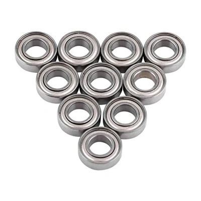 Imagen de Mini rodamiento de bolas, 10 piezas metal con doble blindaje 688ZZ, rodamientos bolas en miniatura 8x16x5mm
