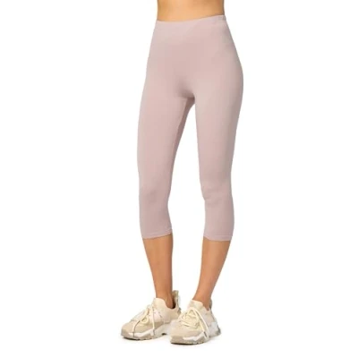 Imagen de Merry Style Leggins 3/4 Mallas Deportivas para Mujer Fitness Leggings Piratas Capri de Mujeres Verano Pantalones Yoga MS10 144 (Cafe con Leche, L)