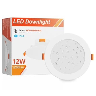 Imagen de ENUOTEK Lampara Plafon Foco de LED Empotrable en Techo Downlight Panel 12W 4 Pulgadas IP44 Luz 3000K 4000K 5000K Diámetro Agujero 110 135MM Lot 1…