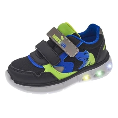 Imagen de Chicco, Zapatos con Luces, Zapatillas Niño, Doble Cierre, Cómodas, Flexibles y Transpirables, Ideales para Primavera, Otoño e Invierno, Designed in Italy