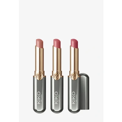 Imagen de KIKO Milano Unlimited Perfection Lip Set 01, Kit De 3 Labiales Cremosos Larga Duración Y No Transfer