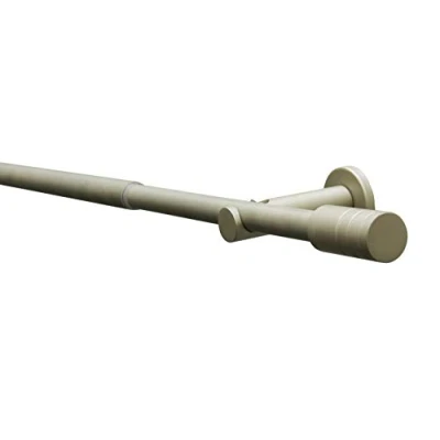 Imagen de GARDINIA Juego de barras cortina Elba, completo incl. material fijación, Barra cortina, Longitud 190 340 cm, Metal, Champán