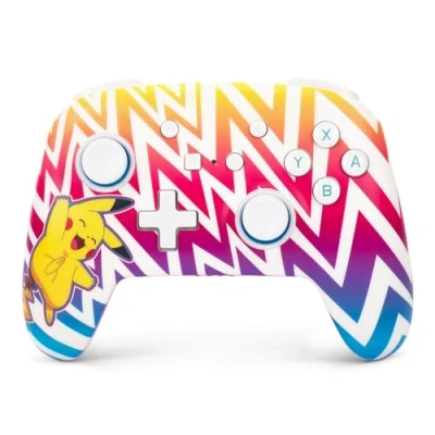 Imagen de Controlador inalámbrico mejorado de PowerA para Nintendo Switch Pikachu enérgico