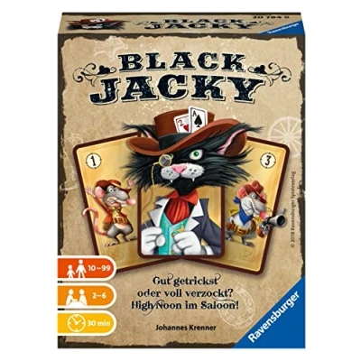 Imagen de Ravensburger Kartenspiele Kinderkartenspiele Black Jacky Juego de cartas, Color carbón (Ravensburger Spieleverlag 20784 8) , color/modelo surtido