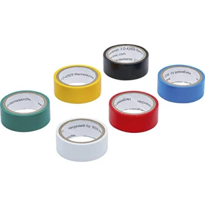Imagen de BGS Diy 3024 Juego de cintas adhesivas colores multiuso 19 x 3,5 m 6 piezas