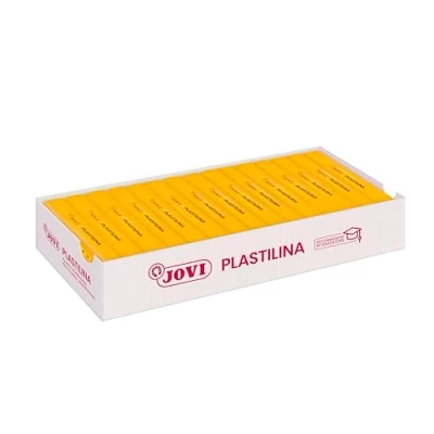 Imagen de Jovi Caja de plastilina, 15 pastillas 150 g, color amarillo oscuro (7103) , color/modelo surtido