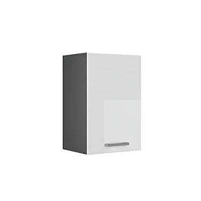 Imagen de Vicco Armario Colgante R Line, Blanco Alto Brillo/Antracita, 40 cm