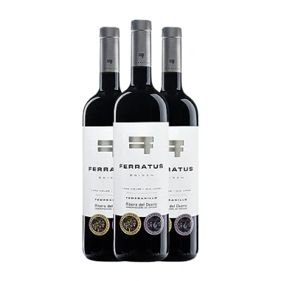 Imagen de Ferratus Origen Tempranillo Ribera del Duero 75 cl Vino tinto (Caja de 3 Botellas cl)