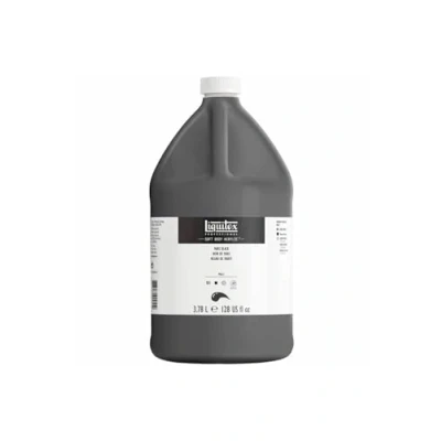 Imagen de Liquitex 1378276 Soft Body Pintura acrílica (3,78 L), color negro