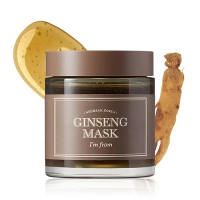 Imagen de I&#039;m from Mascarilla de Ginseng, desintoxicante, elasticidad, previene líneas finas, extracto ginseng 3,97%, 120g, 4,23oz
