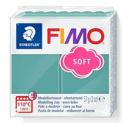 Imagen de STAEDTLER 8020 T36 FIMO Arcilla de modelado polimérica suave endurecida al horno Ocean Wave (1 bloque 57 g)