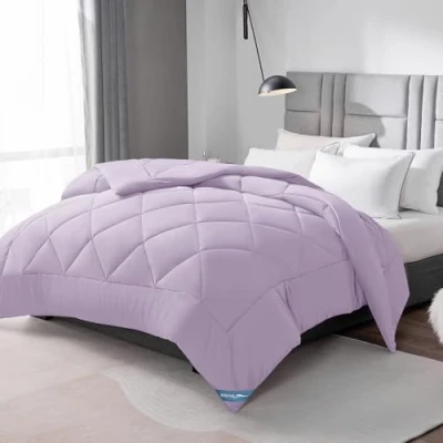 Imagen de WAVVE Edredón Relleno Nórdico para Cama 90/80, de Fibra 300gr/m², Ligero, Suave, Transpirable (155x220 cm, Violeta)