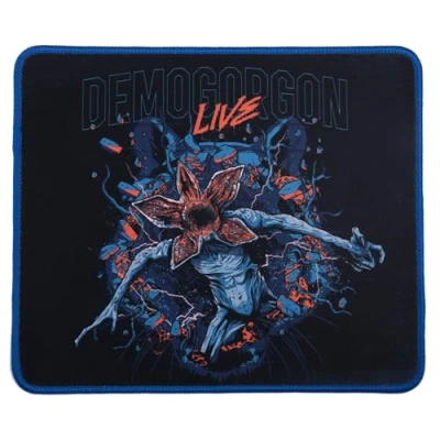 Imagen de Konix Stranger Things Alfombrilla de ratón Gaming 32 x 27 cm Superficie Microfibra antiderrapante Caucho Motivo Demogorgon Live