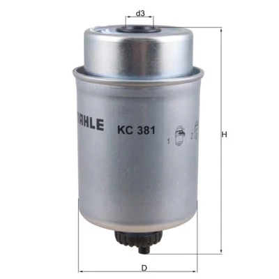 Imagen de MAHLE ORIGINAL KC 381 Filtro Combustible enroscable