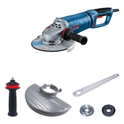 Imagen de Bosch Professional amoladora angular con cable GWS 27 230 PR (potencia de 2700 W, Ø del disco: mm, funciones interruptor PROtection y Vibration Control, incl. cubierta protectora)