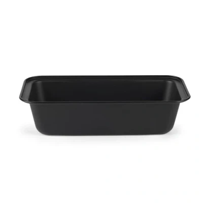 Imagen de Salter BW12552EU7 Molde antiadherente para pan y pasteles de 27 cm, apto horno hasta 220 C, sin PFOA, utensilios hornear pastel limón, fresco, plátano, color negro