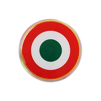 Imagen de 4R Quattroerre.it 14123 Stickers 3D Capuchón Italia HQ, 48 mm