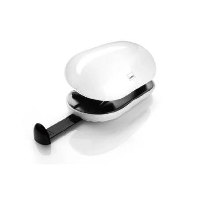 Imagen de SIGEL SA103 Perforadora de papel Eyestyle white, blanco/negro, con riel tope para A4, A5, A6, 888, 137x66x70 mm