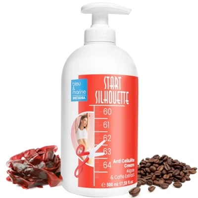 Imagen de Crema Anticelulitica Reafirmante Corporal: Tratamiento Reductor de Grasa Localizada, Celulitis y Flacidez Corporal. Profesional Hombre Mujer 500 ml