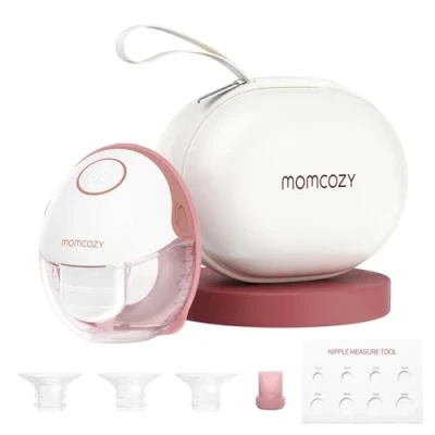Imagen de Momcozy Sacaleches Electricos M6, Extractor de Leche Manos Libres Mobile Style Portátil, Ritmo Ideal Para Más Leche, Brida DoubleFit Ajustado &amp; Discreto con 3 Modos 9 Niveles 24 mm