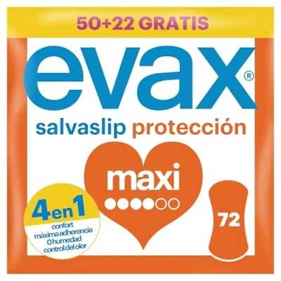 Imagen de Evax Salvaslip Maxi Protegeslips 72 unidades