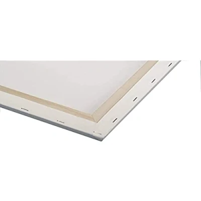 Imagen de Rayher Lienzo blanco con bastidor, 50x70x1,7 cm, 100% algodón, incluye cuña, 330 g/m², 6158800