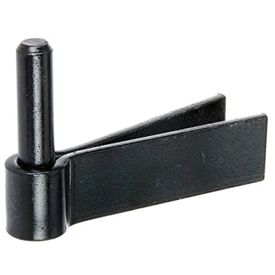 Imagen de Alberts 306656 Gozne para empotrar, En forma de F, con roscado cortado, Barniz inmersión negro, Ø del entre eje 14 mm, 92 x 30 mm