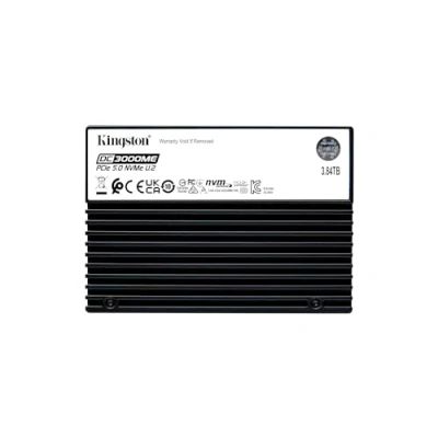 Imagen de Kingston 3,84TB DC3000ME U.2 PCIe 5.0 NVMe TCG Opal SSD para Empresas Gen5 SEDC3000ME/3T8
