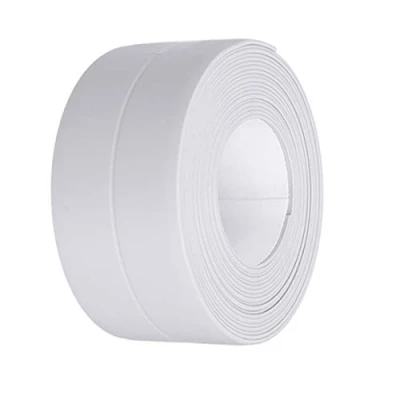 Imagen de Kissral Cinta Selladora Resistente al Agua Impermeable para Baño Bañera a Prueba de Humedad Anti Moho Esquina la Pared Cocina Lavabo Autoadhesiva PVC Blanco