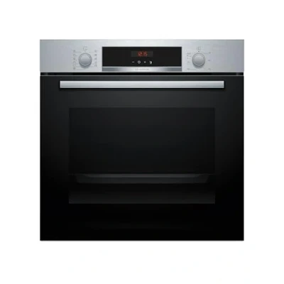 Imagen de Horno Bosch HBA574ES3, Multifunción, Pirolítico, 71 l, 59.4 cm, HotAir 3D, Asistente de limpieza con agua, Inox