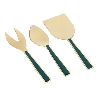 Imagen de Artesà Juego de Cuchillos Queso Acero Inoxidable, 3 Piezas, Estuche Regalo