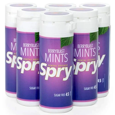 Imagen de Xylitol Spry Berryblast 45 Mints (Pack of 6, Total 270 Mints)