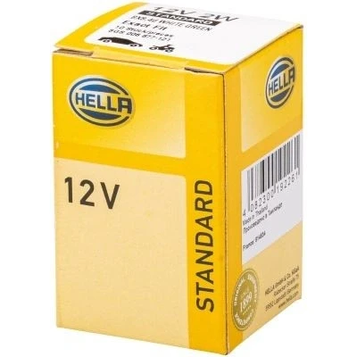 Imagen de HELLA 8GS 006 677 121 Lámpara incandescente, panel de instrumentos 12 2 Bombilla para portalámparas BX8.4d Halógena
