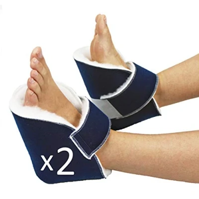 Imagen de OrtoPrime Par PATUCOS Antiescaras Azules 2 UNIDADES Protector Talones + Codos PREVENCIÓN Úlceras y llagas Taloneras UNIVERSAL Cojín Pies Suave Cómodo
