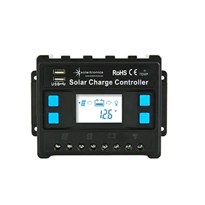Imagen de solartronics regulador de carga 12 V/24 V, azul, 20 A, 30 40 50 60 solar fotovoltaico (20 A)