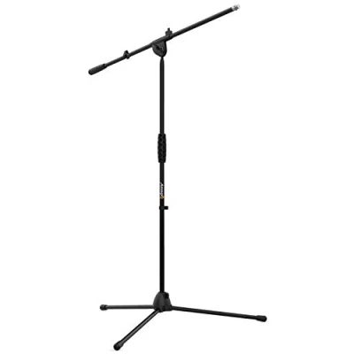 Imagen de Audibax Ayra 5L Soporte para Micrófono de Suelo con Brazo Regulable y Clip Pie Base Trípode Diseño Plegable Ajustable en Altura