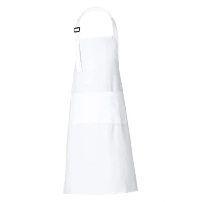 Imagen de RAJRANG BRINGING RAJASTHAN TO YOU Delantal de cocina algodón blanco con bolsillo correa ajustable para el cuello delantales lisos 68 x 88 cm