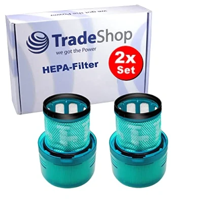 Imagen de Trade Shop Filtro de repuesto HEPA turquesa compatible con Dyson Cyclone V11 Serie (como Absolute, Animal, Fluffy, Total Clean), sustituye a SV14 970013 02