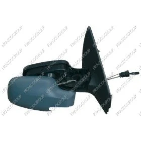 Imagen de Espejo retrovisor Prasco RN4207123P Premium derecha imprimado manual ajustable desde interior, con sensor de temperatura, Ajuste por cable, convexo