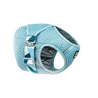 Imagen de Hurtta Cooling Wrap Chaleco de refrigeración para perros, color azul claro, 40 45 cm