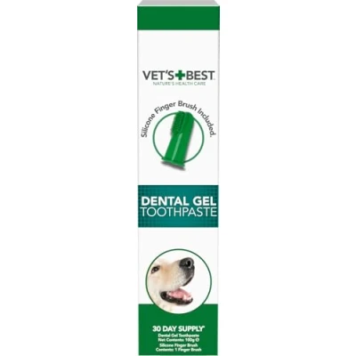Imagen de Vet&#039;s Best Pasta de dientes para perros, limpieza y gel el cuidado dental aliento fresco, 100g