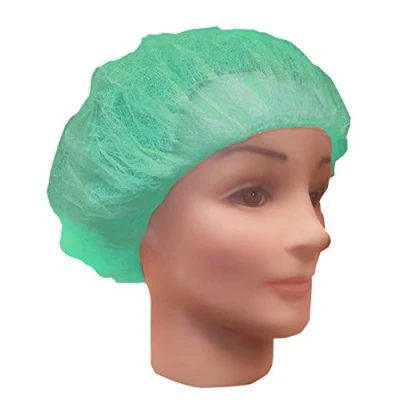 Imagen de Gorro Desechable de Polipropileno Redondo, Verde, Caja 100 uds