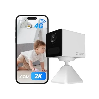 Imagen de EZVIZ 4G Camara de Vigilancia Bateria 2K Interior Seguridad 2000mAh, Audio Bidireccional, AI Deteccion Humana,Compatible con Power Bank, 512GB Tarjeta(No Incluido), CB2 Blanco
