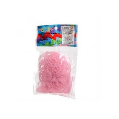 Imagen de Elásticos Rainbow Loom Rosa Con Lentejuelas