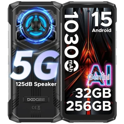 Imagen de DOOGEE Blade 20 Play Telefono Movil Irrompible 5G, Móvil rugerizado Andriod 15 32GB+256GB/2TB, 6.6&#039;&#039; HD+90Hz Resistente 10800mAh(33W) 50MP+ 20MP Visión Nocturna, NFC/Huella&amp;Face ID/Doble SIM 5G