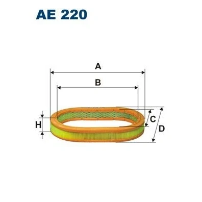 Imagen de FILTRON AE 220 Filtro de aire 48 327 Cartucho filtrante FORD: ESCORT 3, FIESTA 2, 4