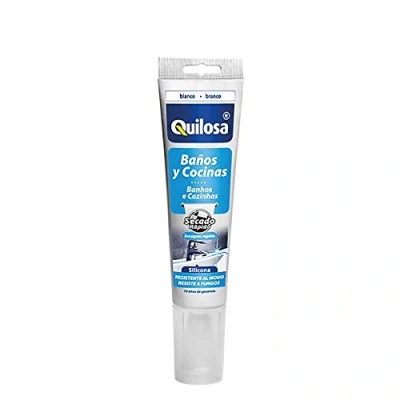 Imagen de Quilosa T045518 Silicona baños y cocinas, color blanco